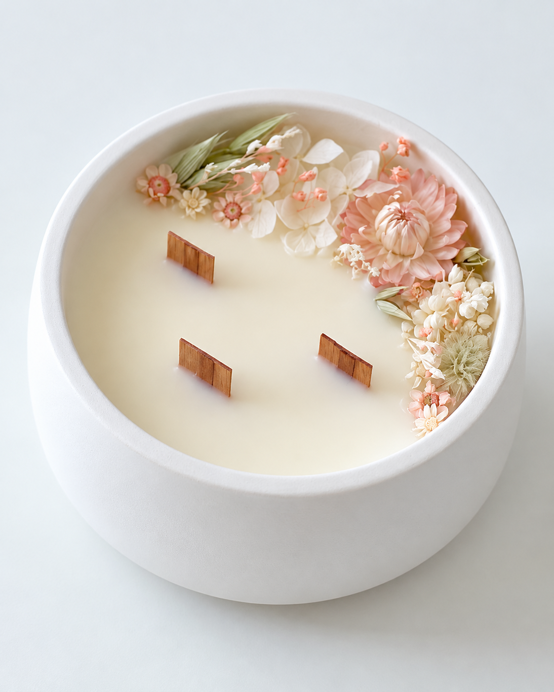 Soy Candle with Dried Flowers