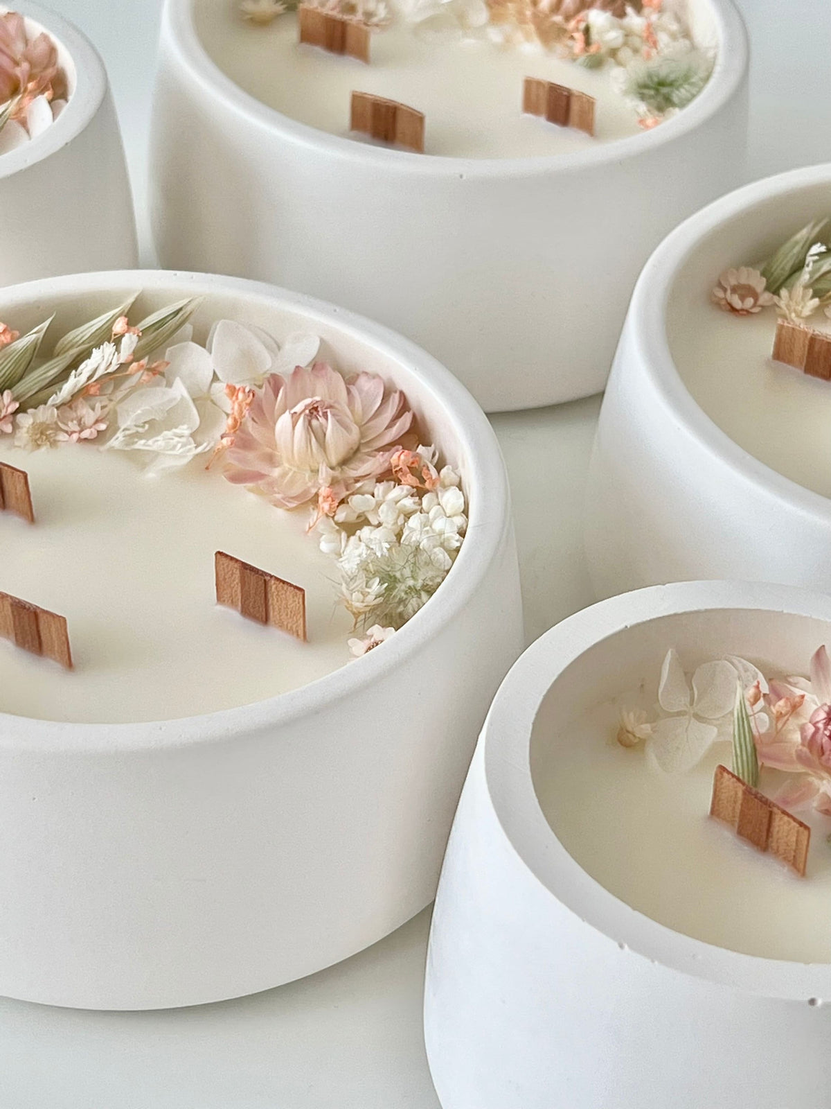 Soy Candle with Dried Flowers