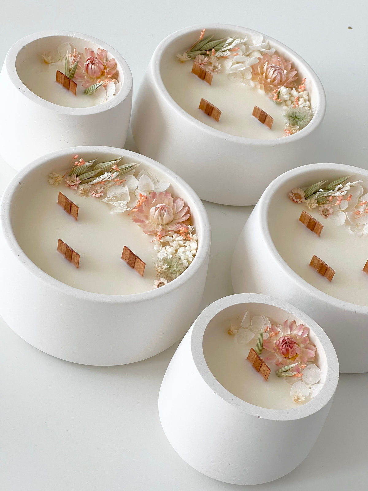 Soy Candle with Dried Flowers