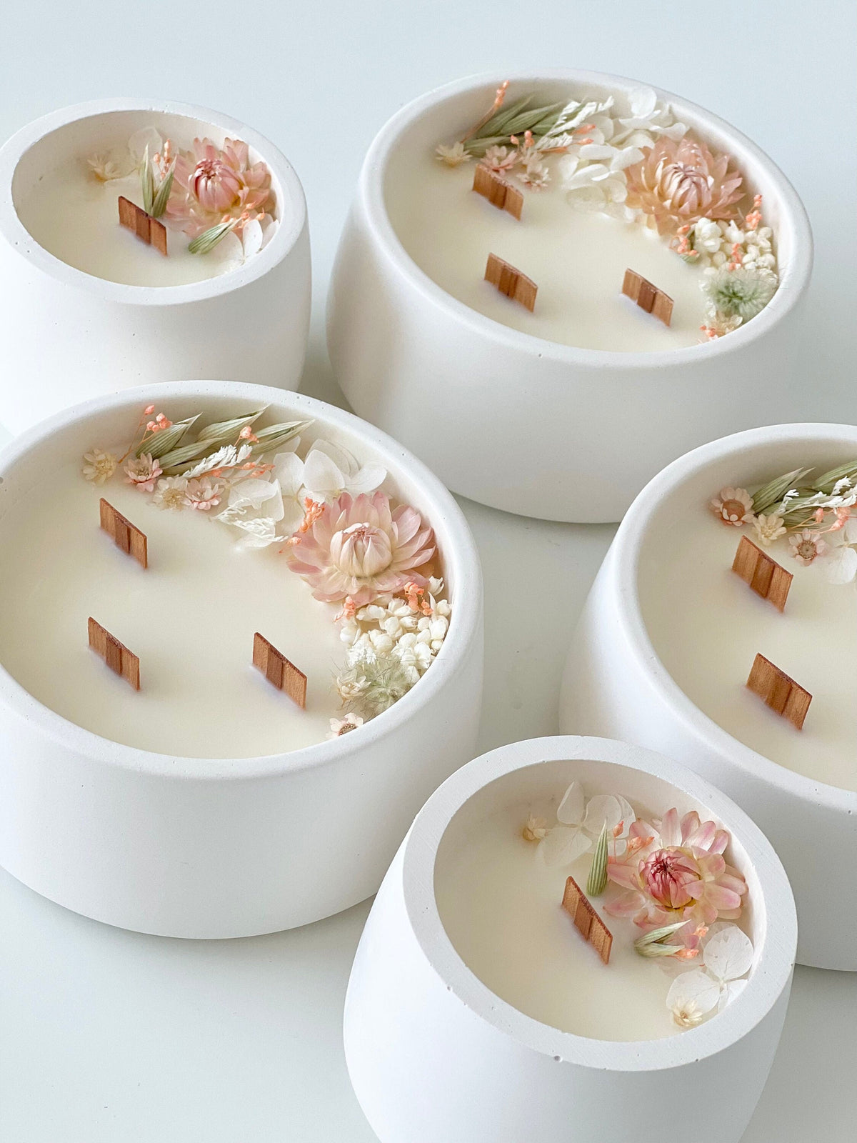 Soy Candle with Dried Flowers