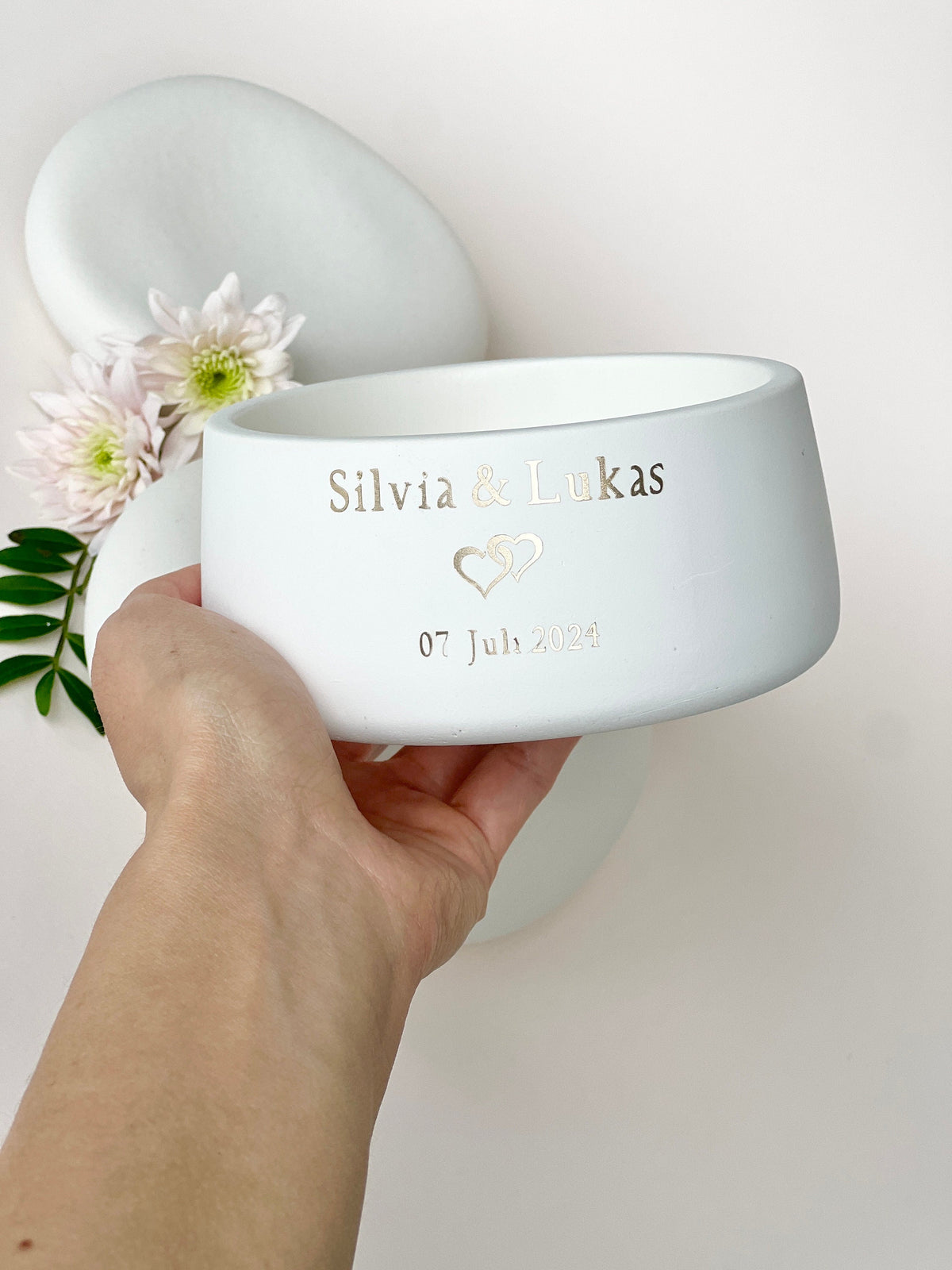 Personalized Wedding Candle with Initials