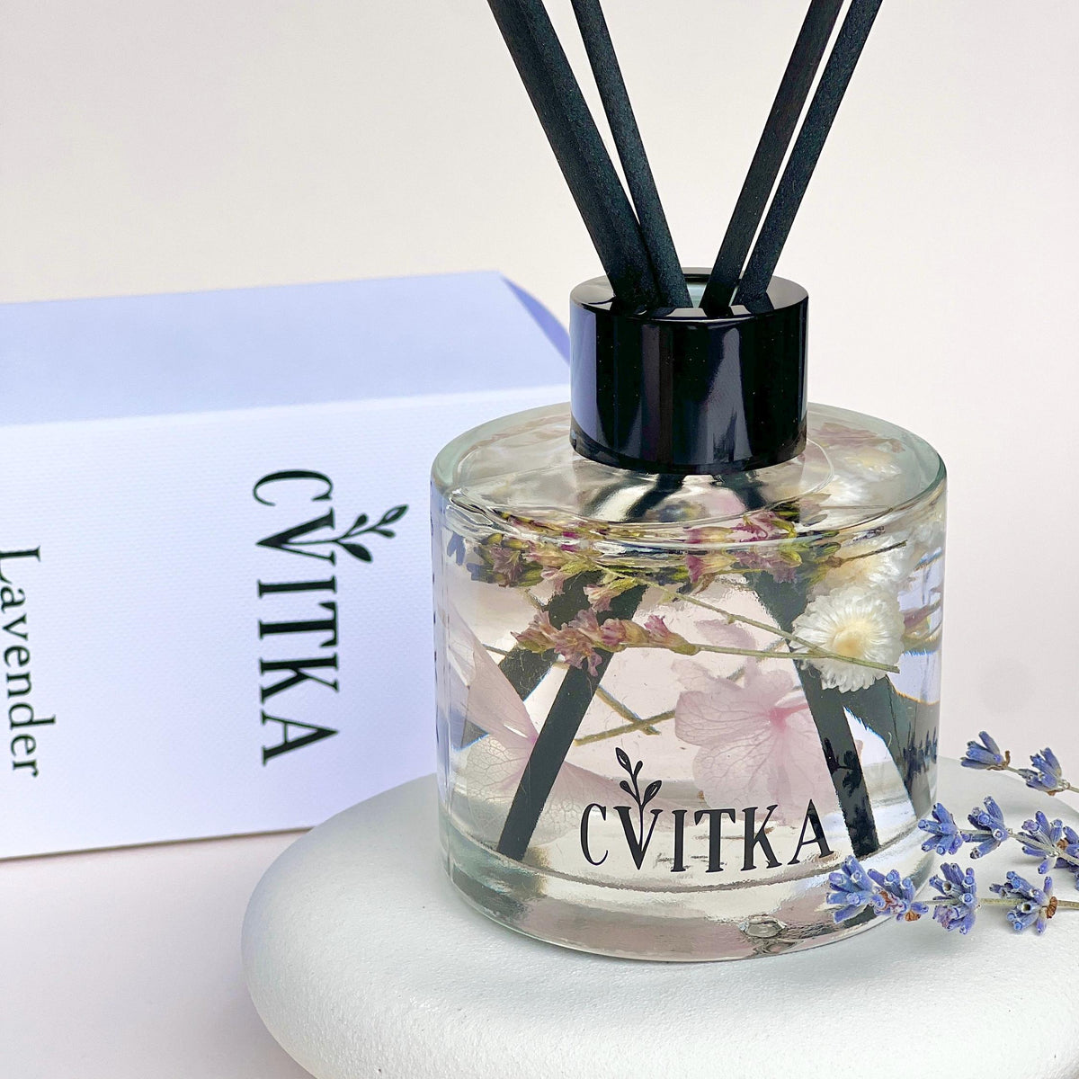Botanical Reed Diffuser with Real Flowers