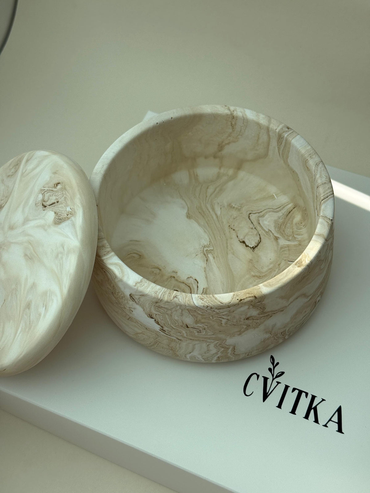Handmade Jesmonite Jewelry Storage