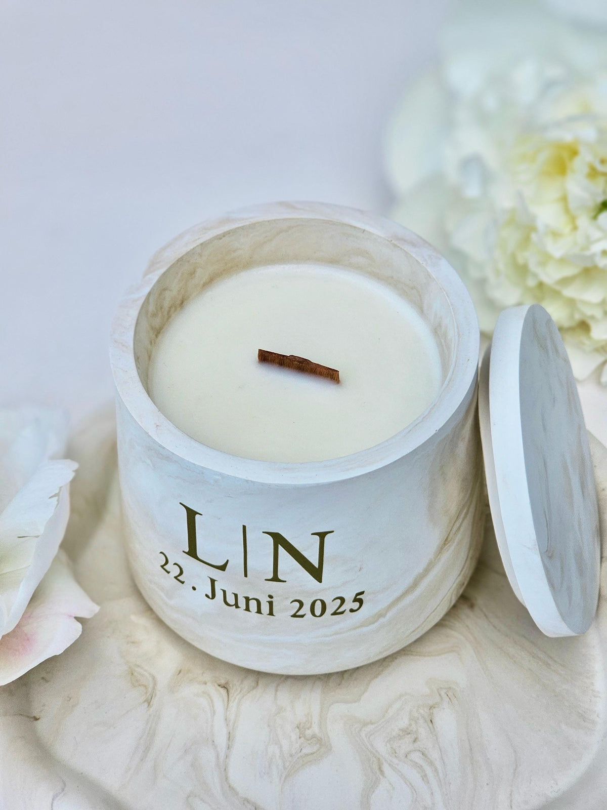 Personalized Wedding Soy Candle