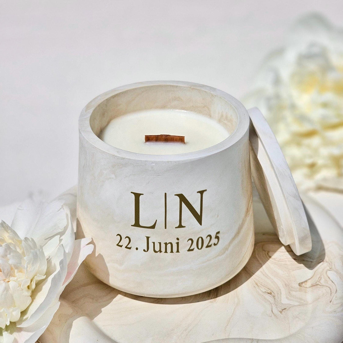 Personalized Wedding Soy Candle