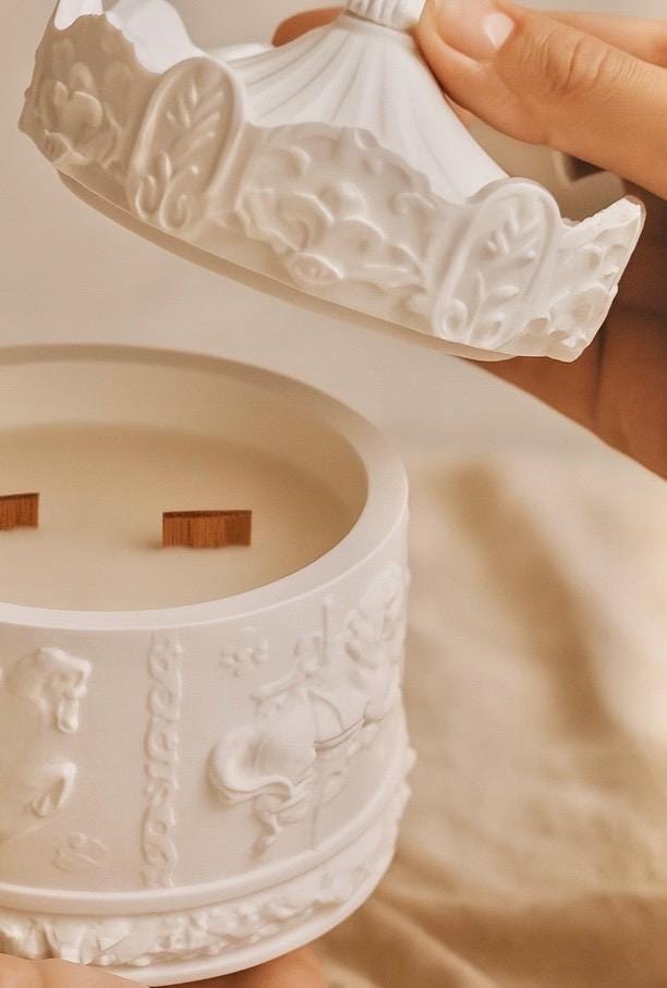 Handmade Carousel Soy Candle
