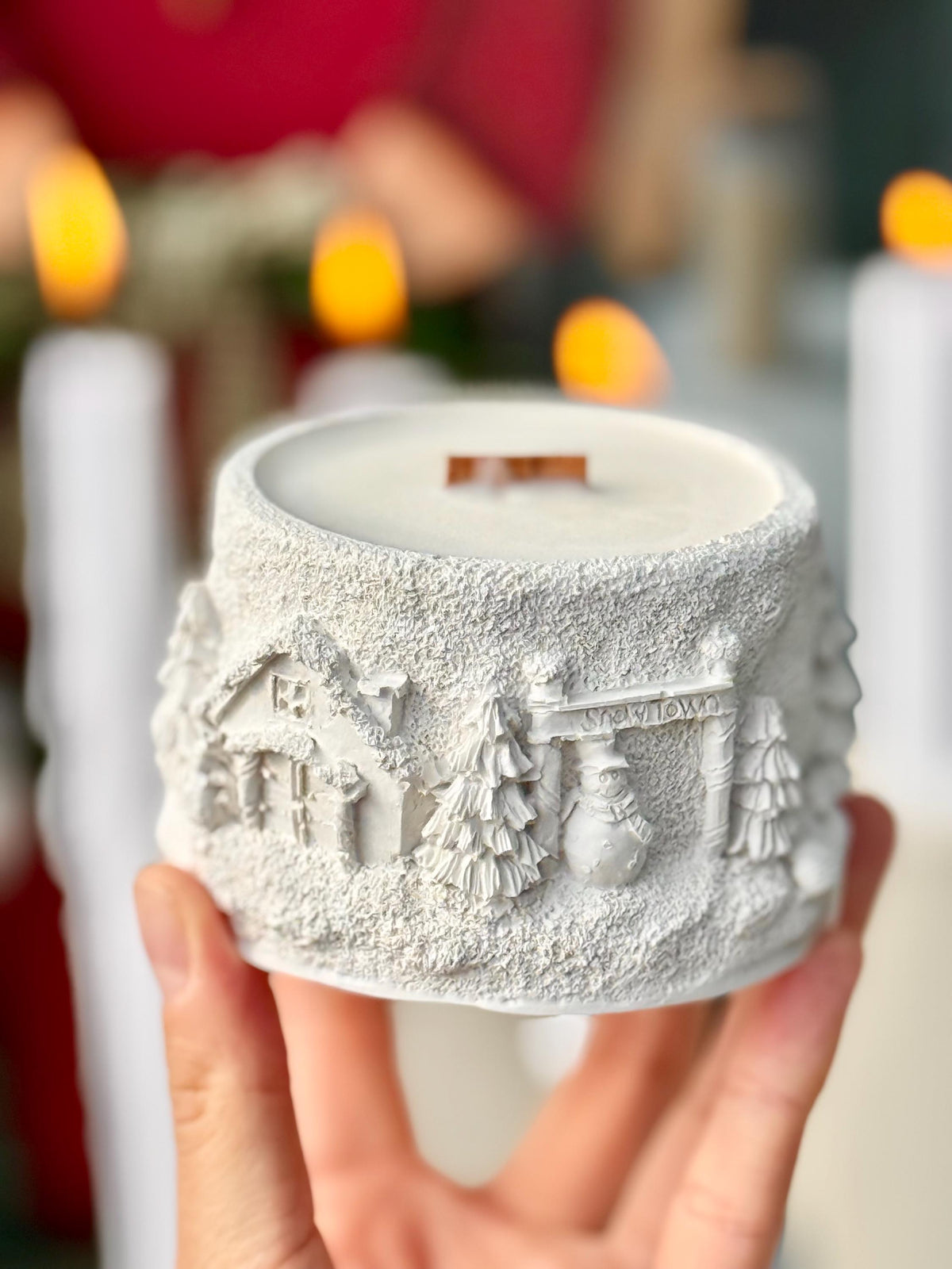 Winter Fairy Tale Christmas Candle