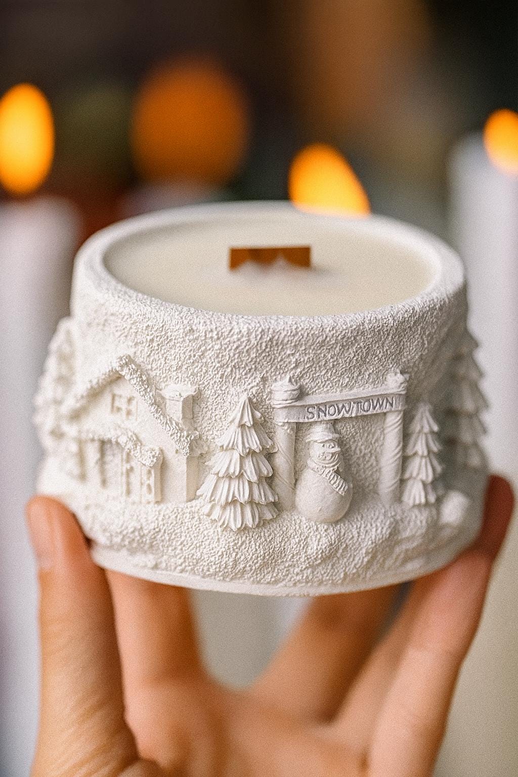 Winter Fairy Tale Christmas Candle