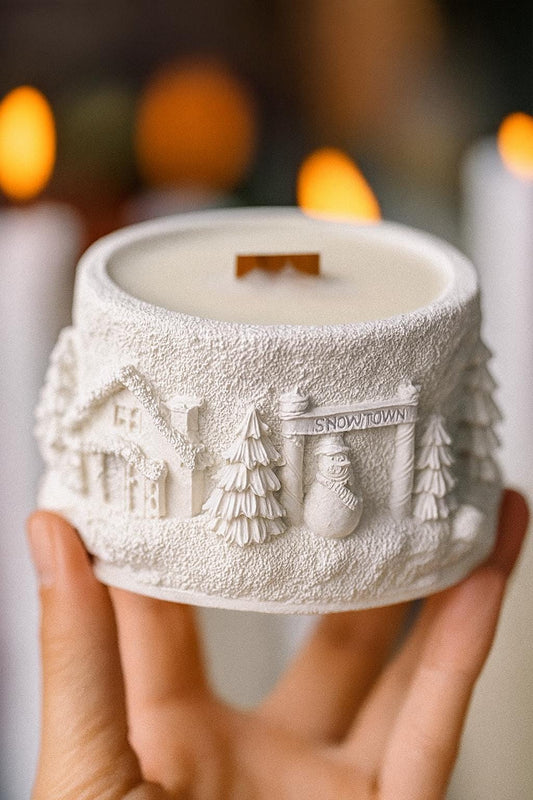 Winter Fairy Tale Christmas Candle