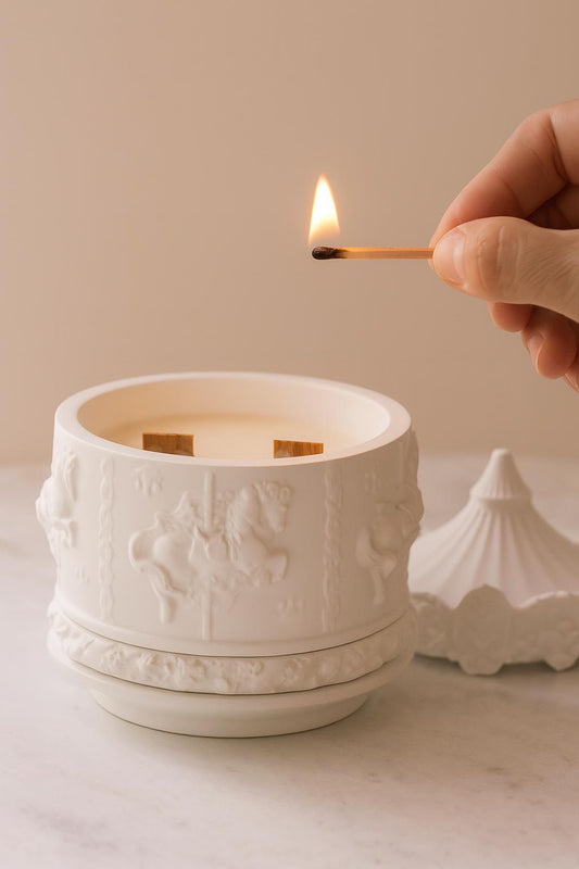 Handmade Carousel Soy Candle