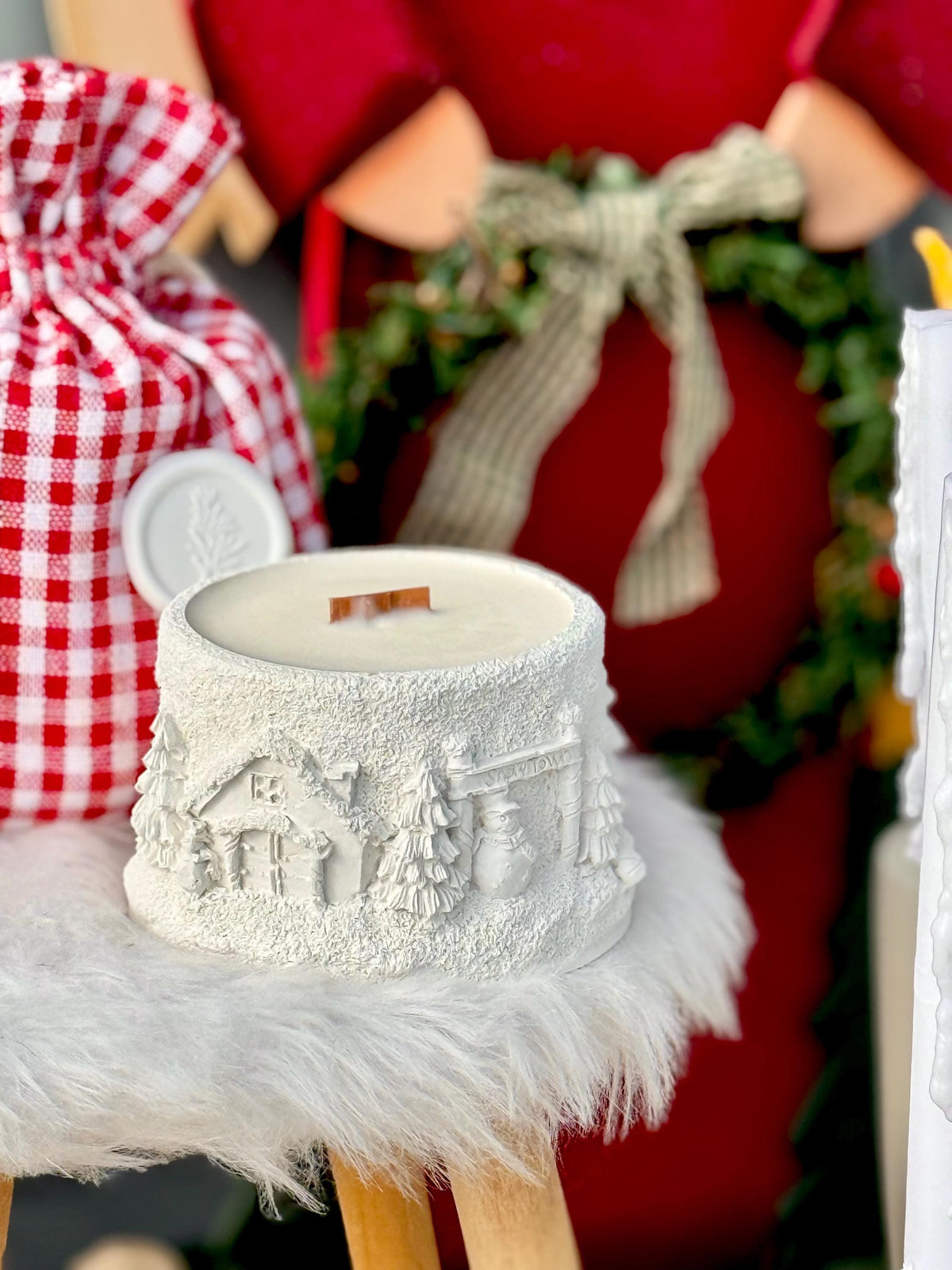 Winter Fairy Tale Christmas Candle