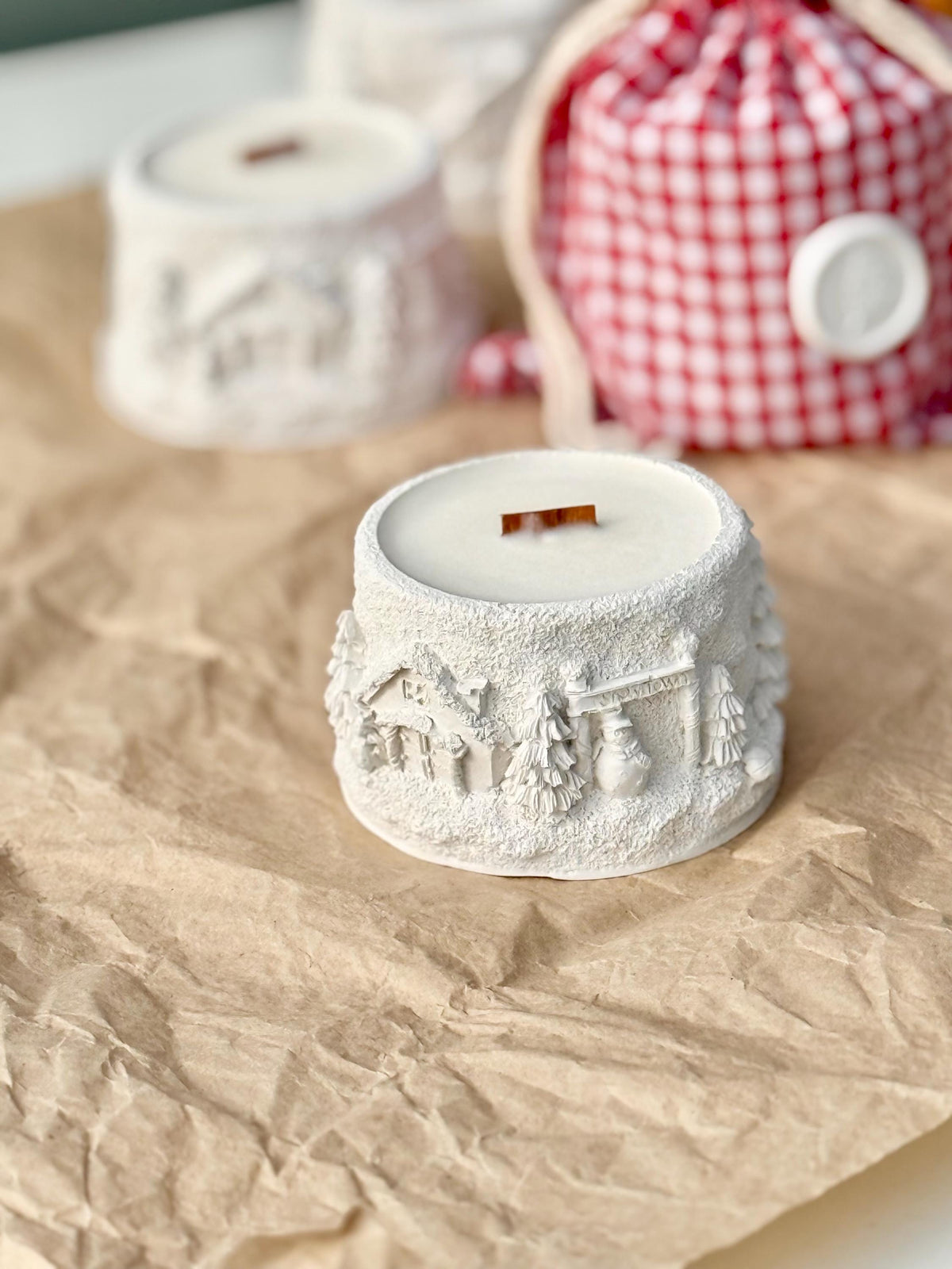 Winter Fairy Tale Christmas Candle