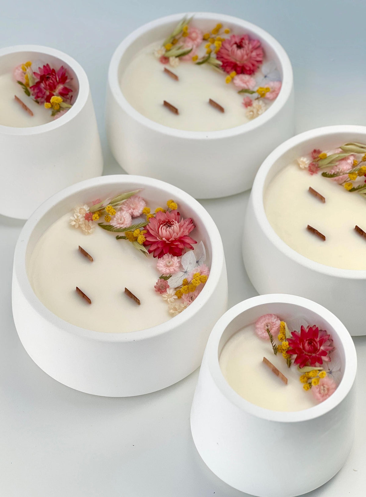 Soy Candle with Dried Flowers