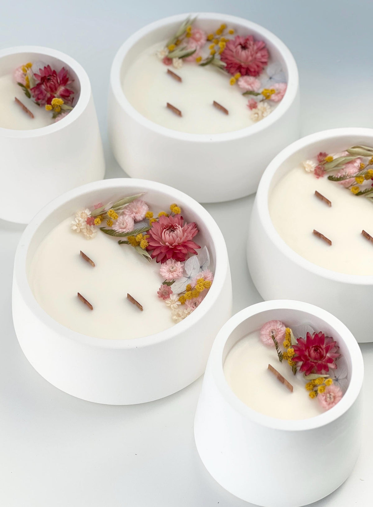Soy Candle with Dried Flowers