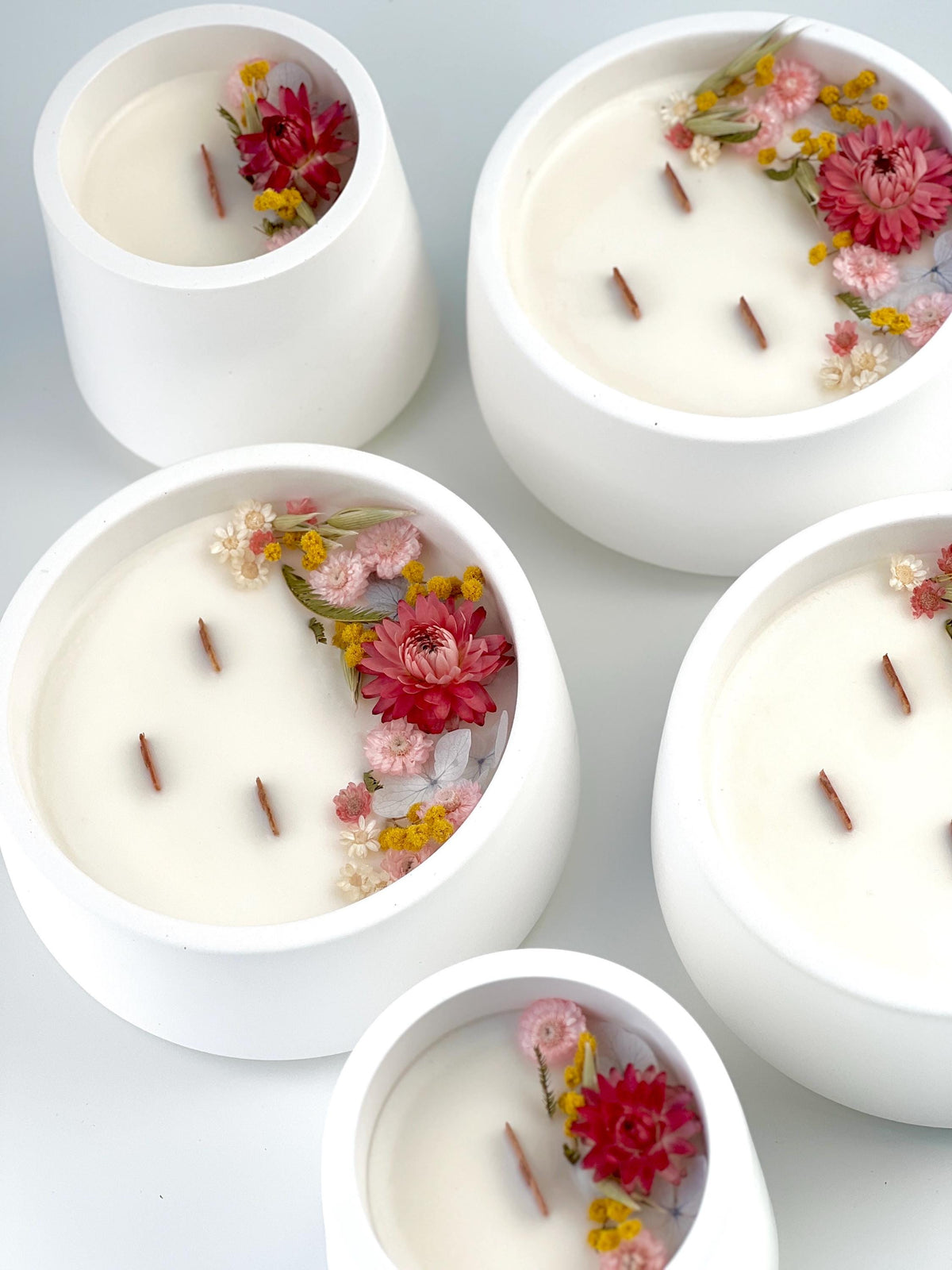 Soy Candle with Dried Flowers