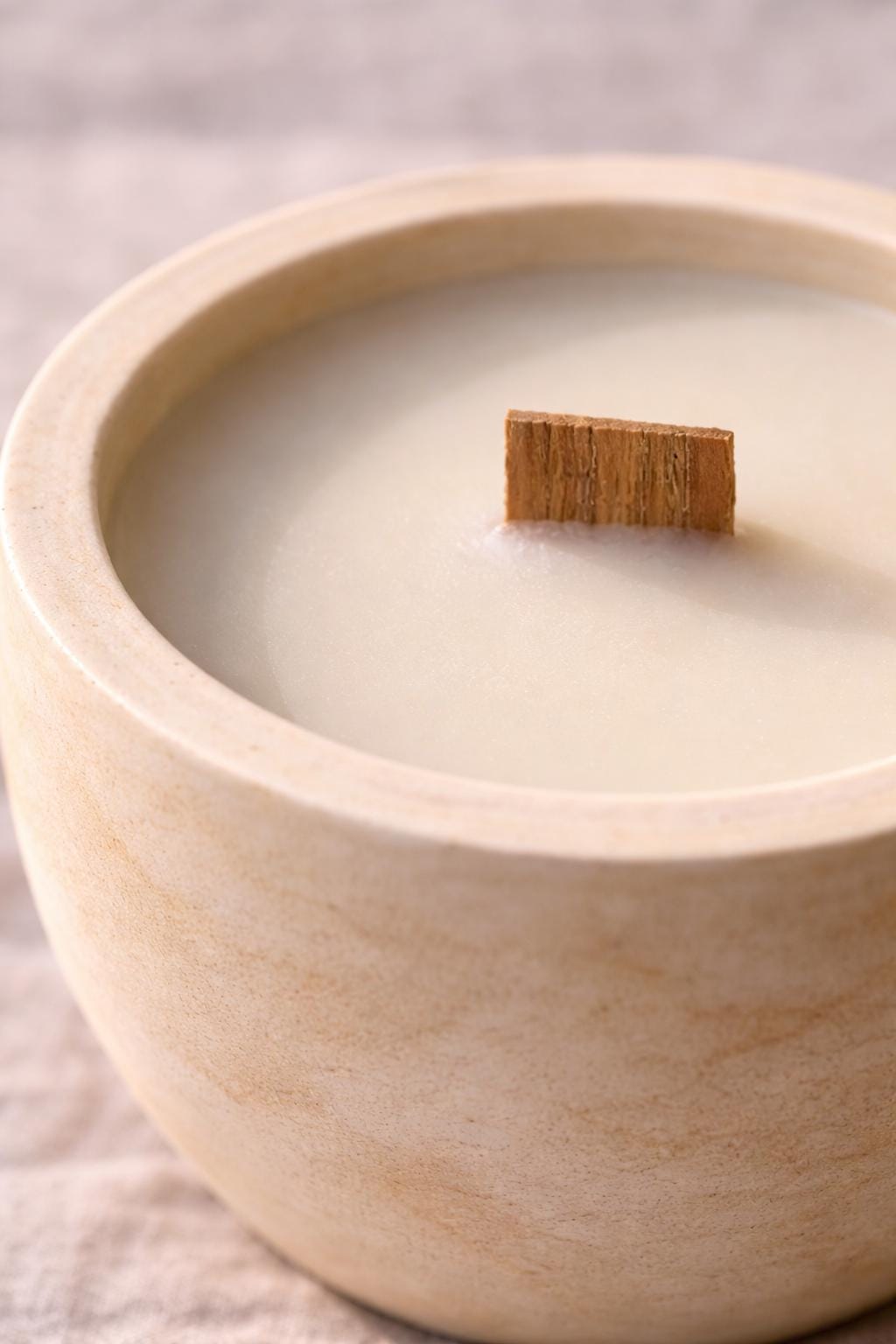 Marble Soy Candle with Flower Lid