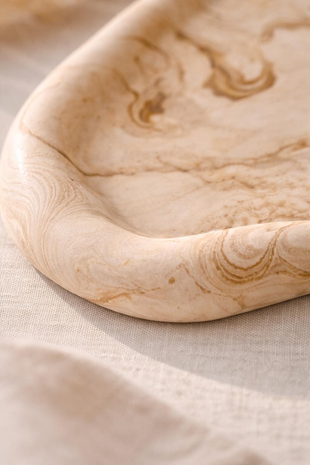 Marble Effect Jewelry Tray