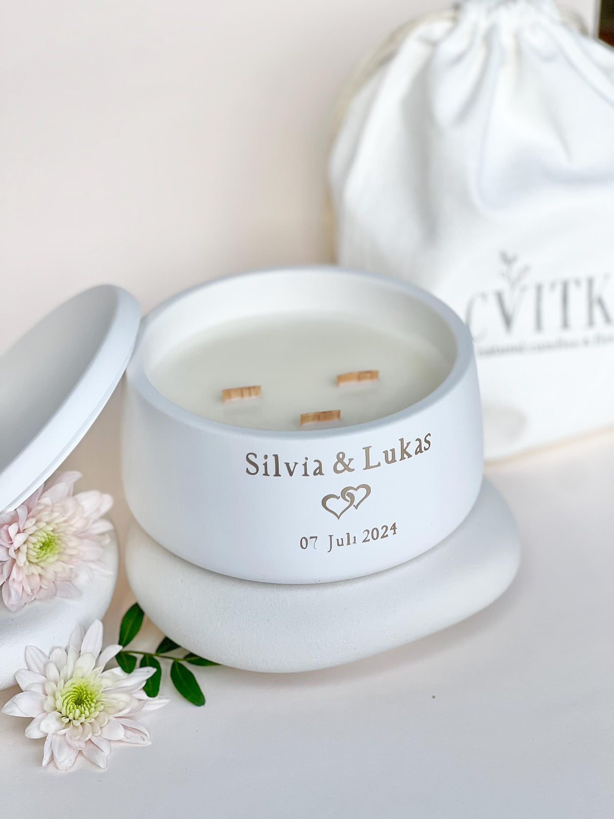 Personalized Wedding Soy Candle