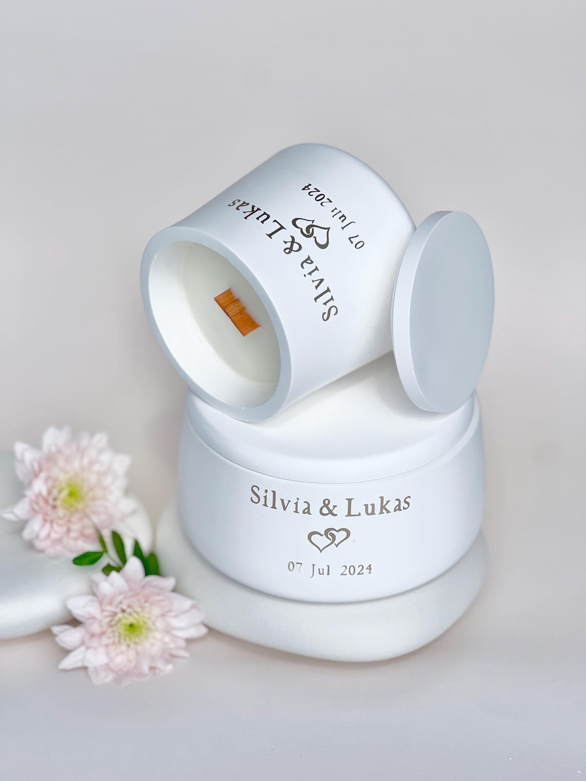 Personalized Wedding Soy Candle