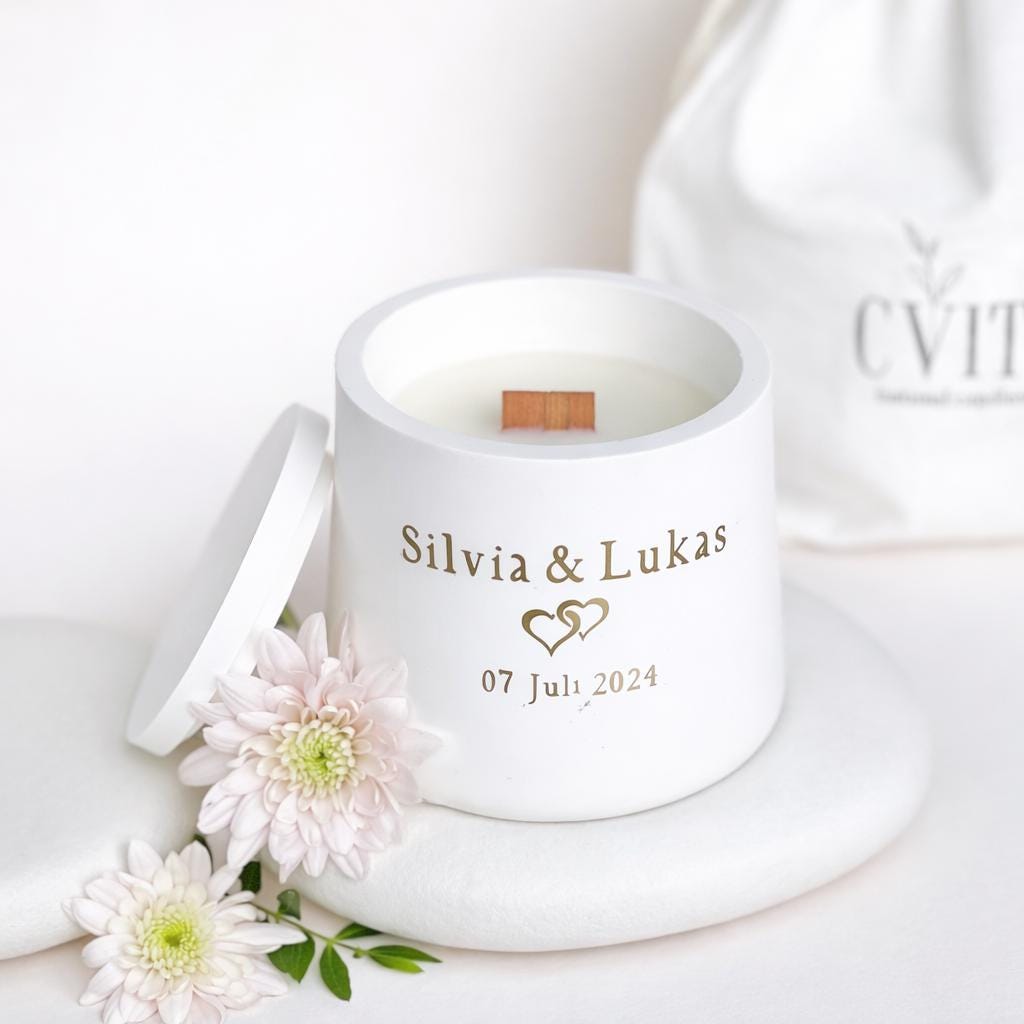 Personalized Wedding Soy Candle