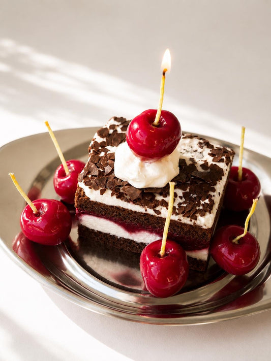 Cherry Birthday Cake Topper Candles