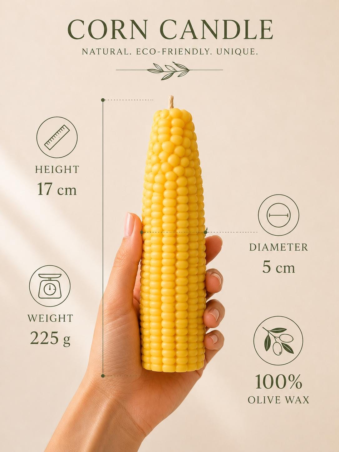Realistic Corn Candle