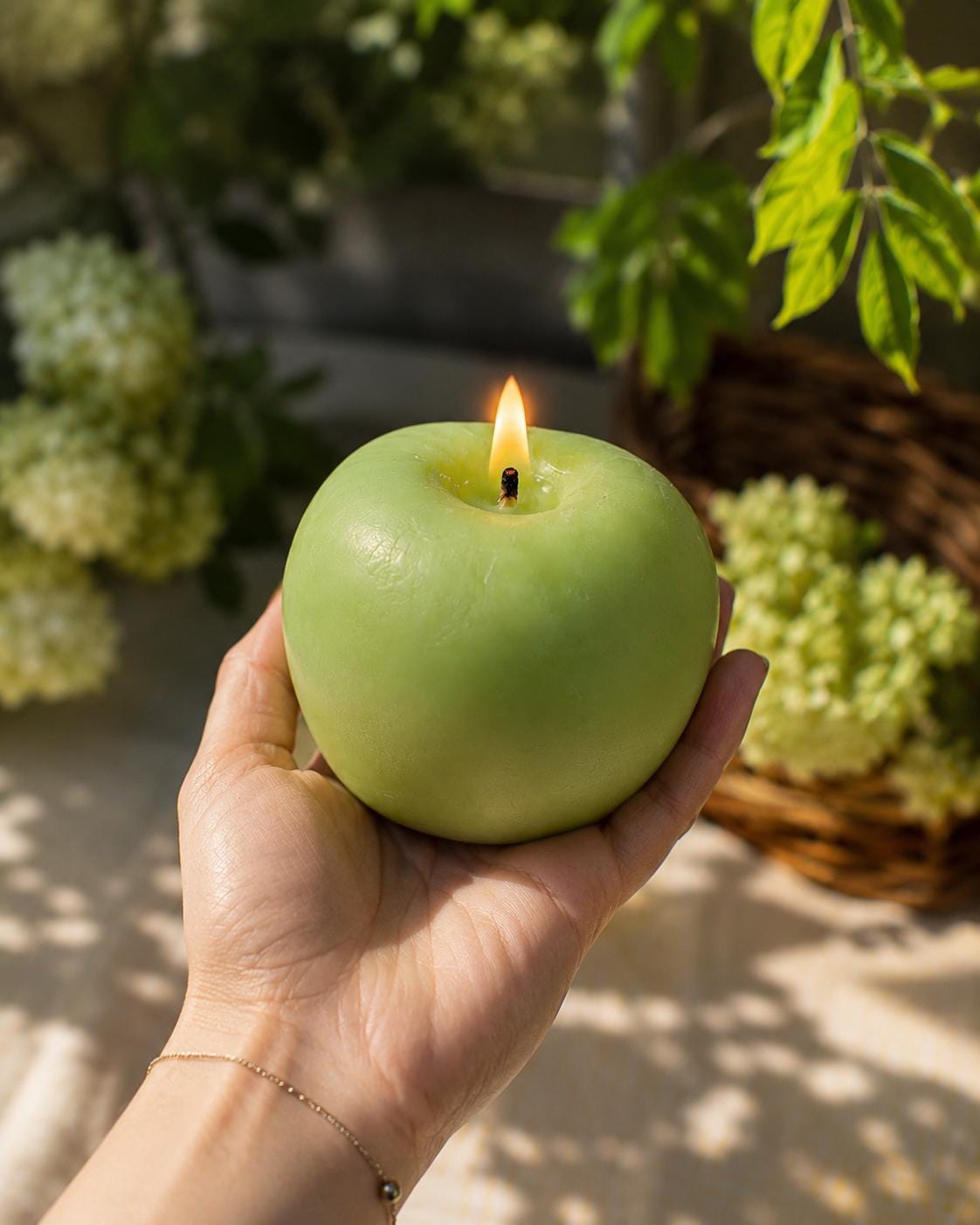 Realistic Apple Candle